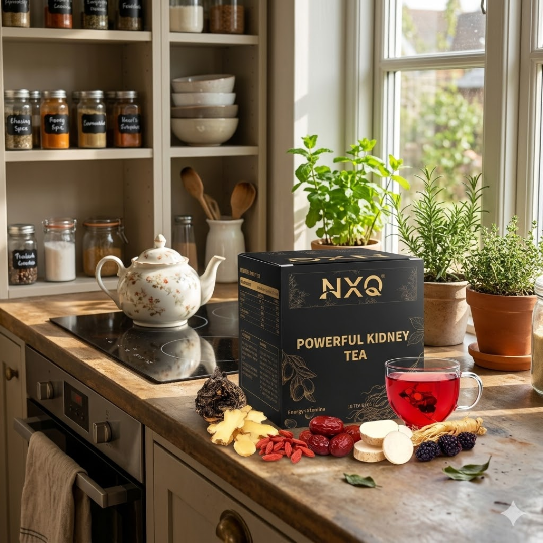 POWERTEA NXQ – Té Herbal Natural para Bienestar y Energía