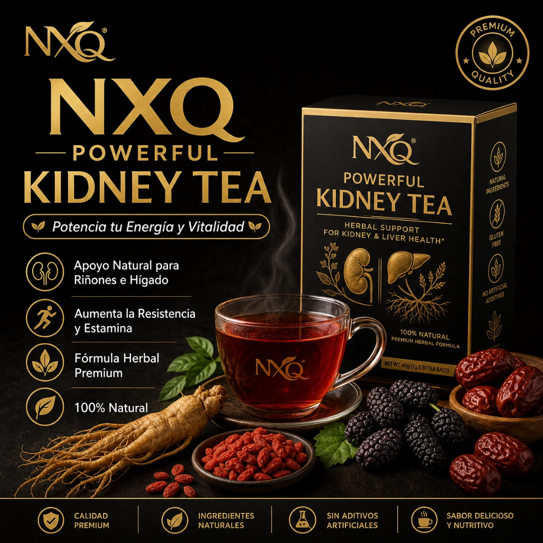 POWERTEA NXQ – Té Herbal Natural para Bienestar y Energía