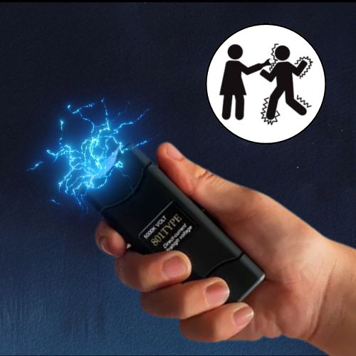 Electroshock Táctico con Linterna - 5000K de potencia para tu seguridad real