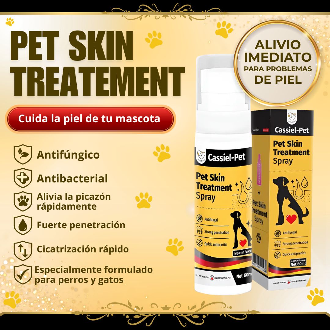 Pet Skin Treatement - Spray para el alivio de la picazón para perros y gatos
