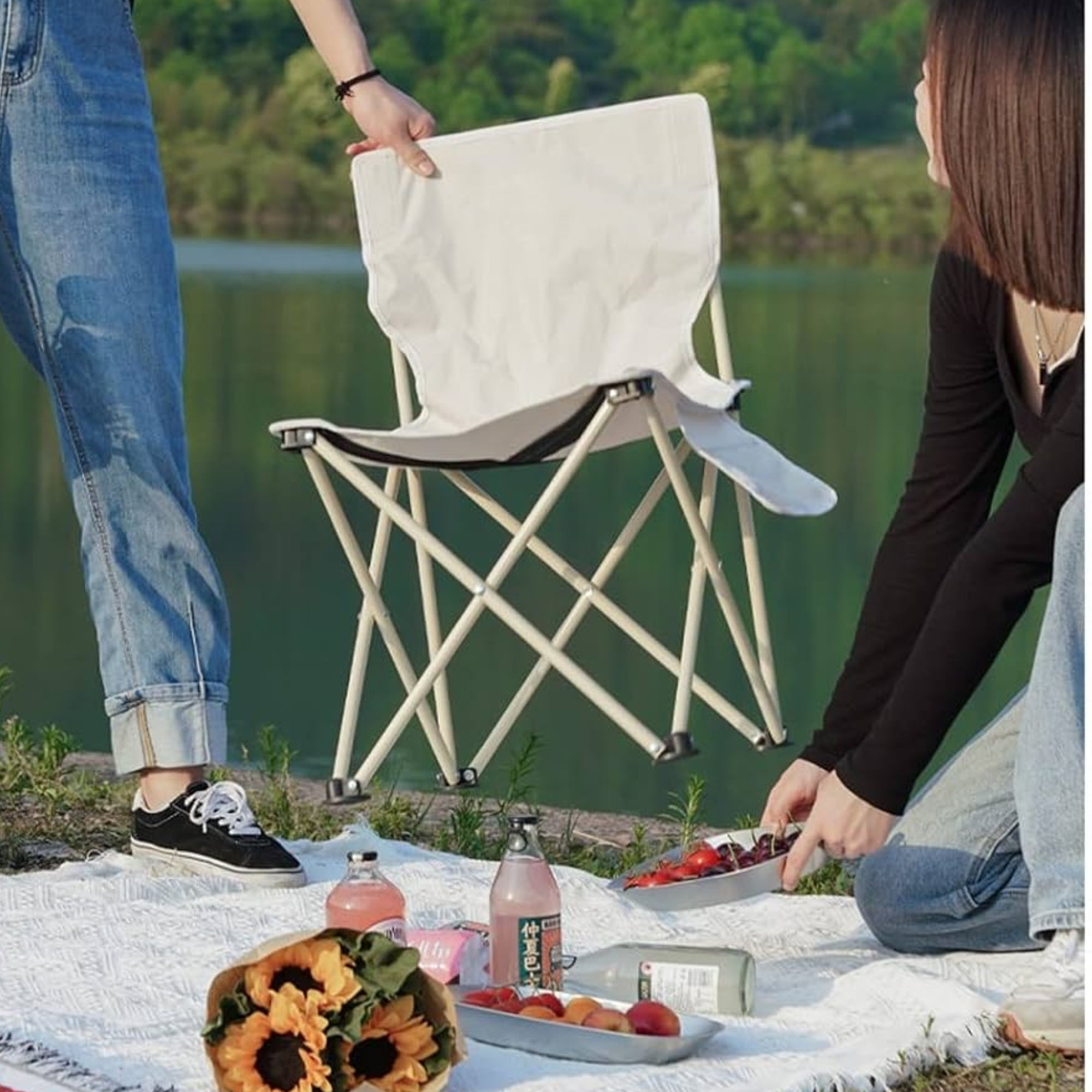 Silla Plegable Portátil para Camping y Exterior