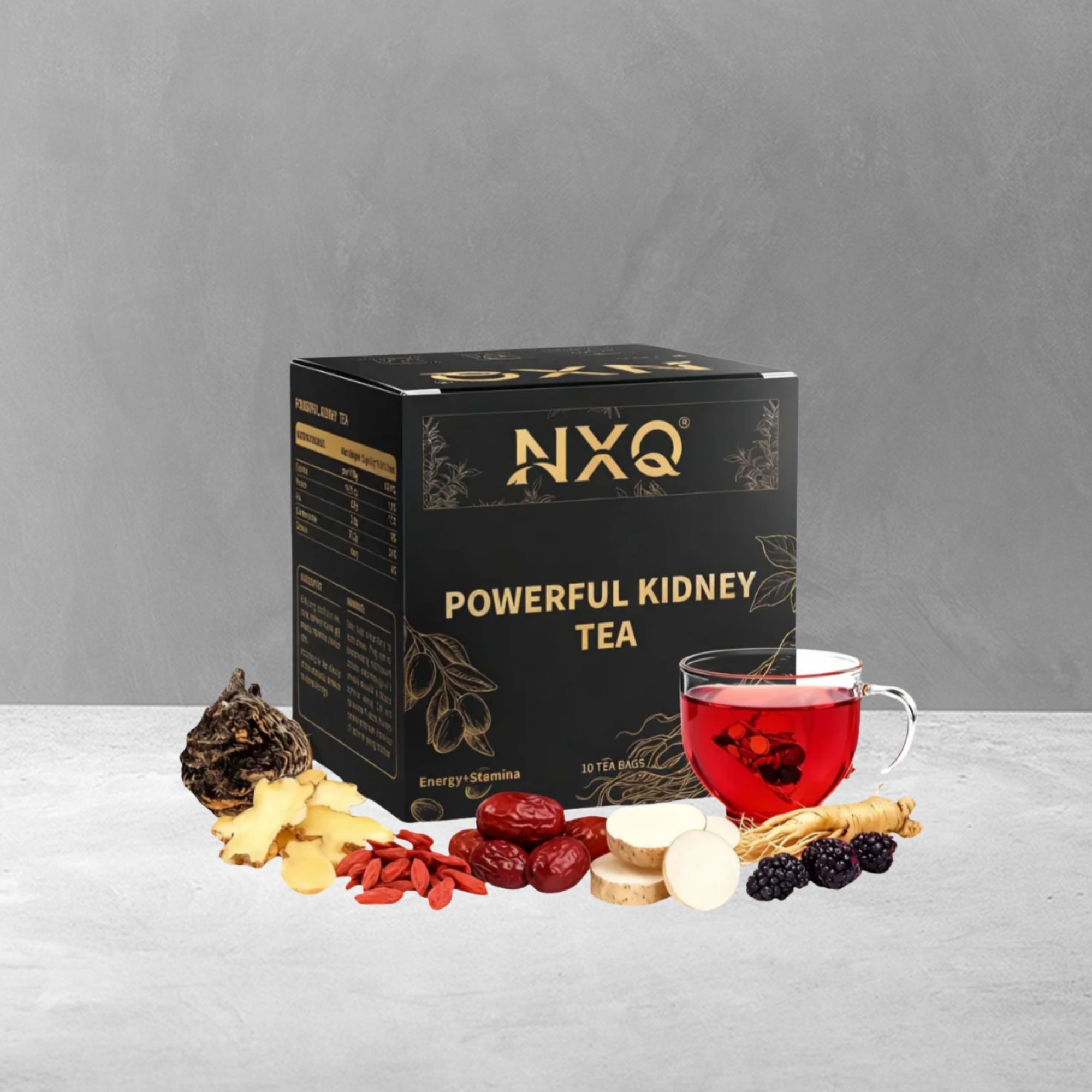 POWERTEA NXQ – Té Herbal Natural para Bienestar y Energía