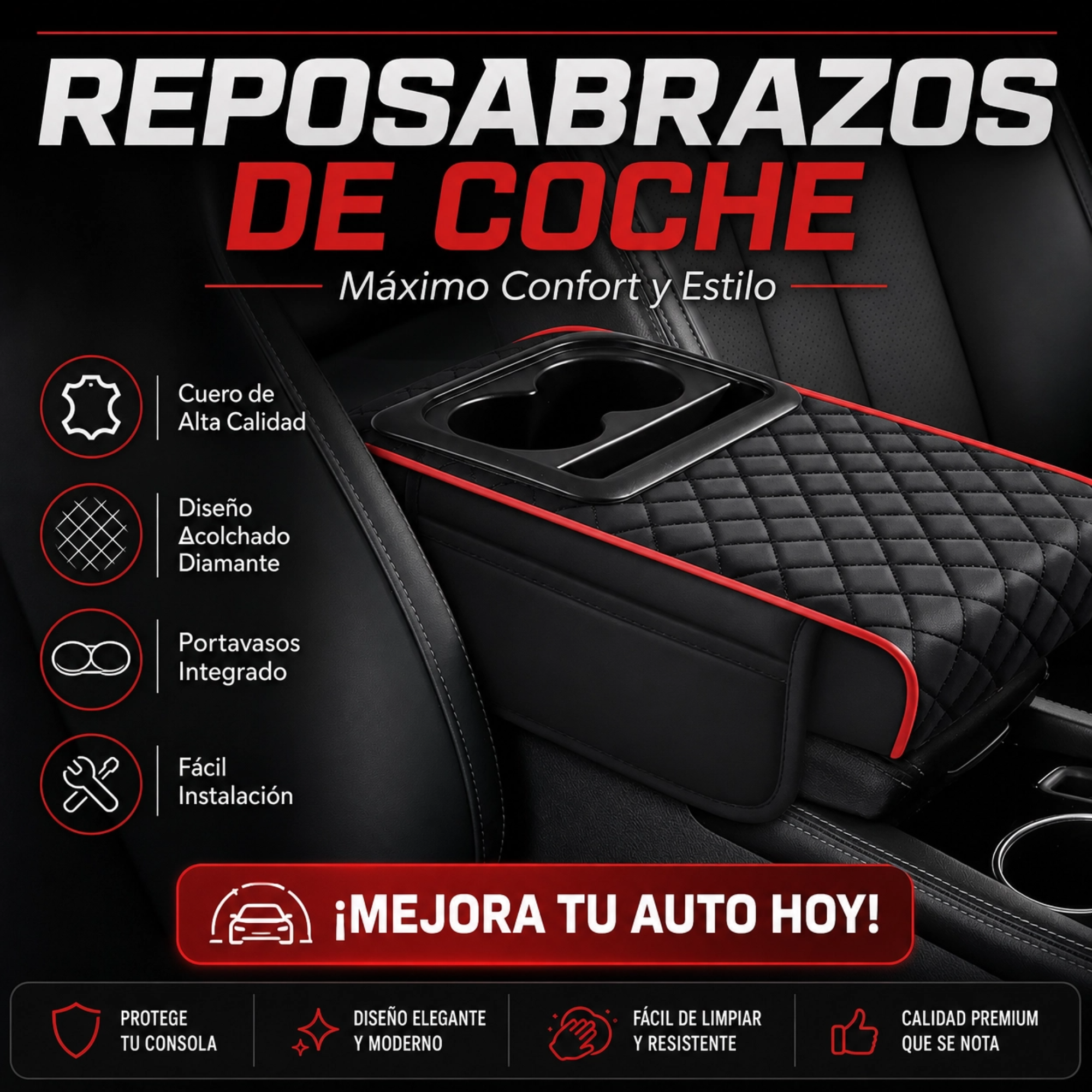 REPOSABRAZOS DE COCHE