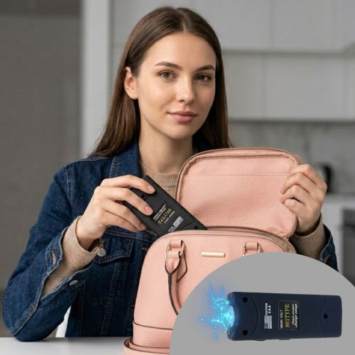 Electroshock Táctico con Linterna - 5000K de potencia para tu seguridad real
