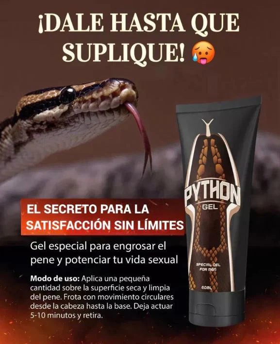 Python Gel™:Más volumen, más resistencia, más placer… ¡más de ti! 🐍🔥