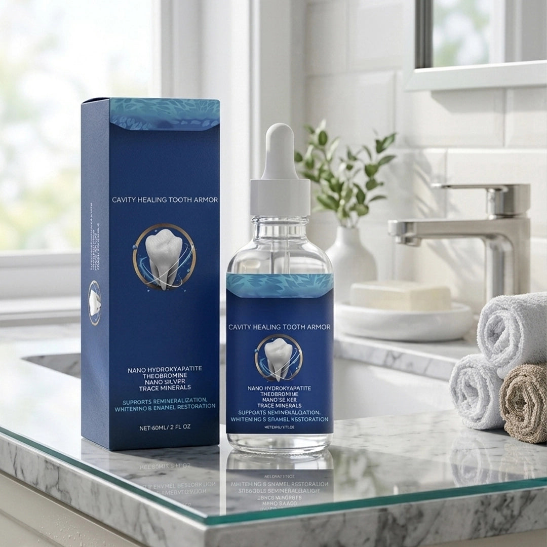 Protector bucal, gotas de reparación de caries, reparación de esmalte, salud de las encías