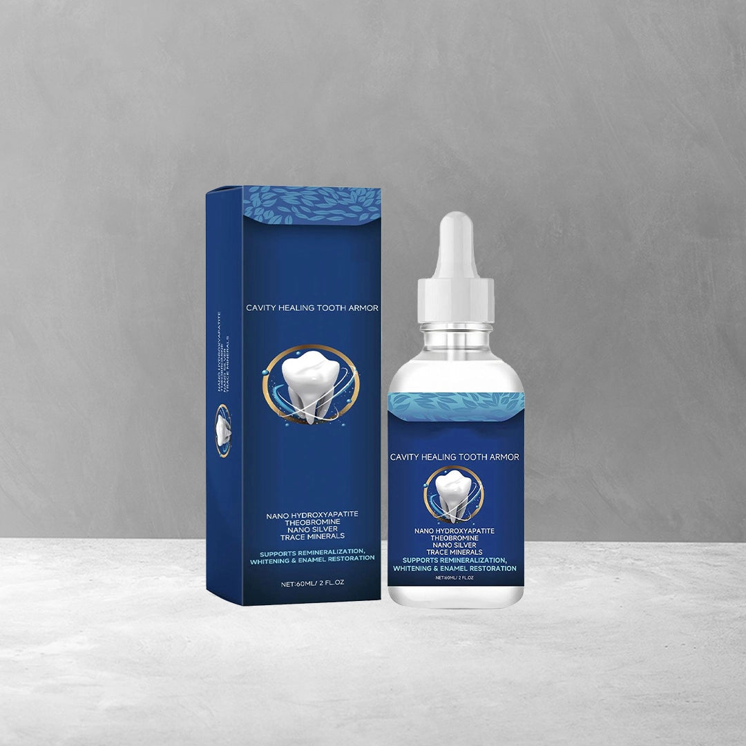 Protector bucal, gotas de reparación de caries, reparación de esmalte, salud de las encías