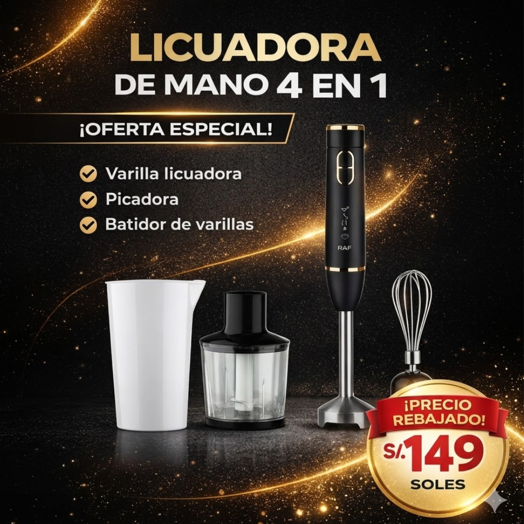 Kit Cocina 4 en 1 marca RAF - Diseñada para tu comodidad en la cocina