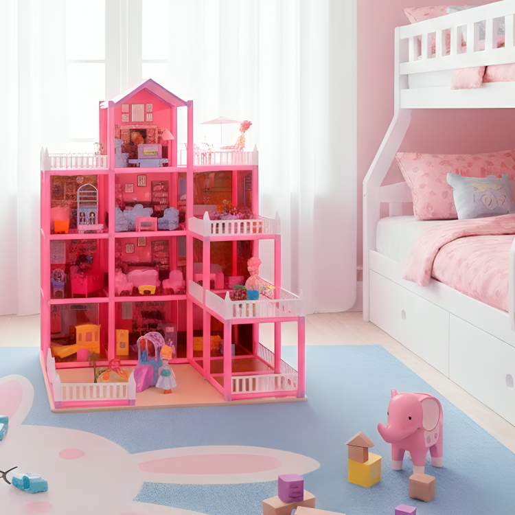 Casa de Muñecas Musical 215 Piezas