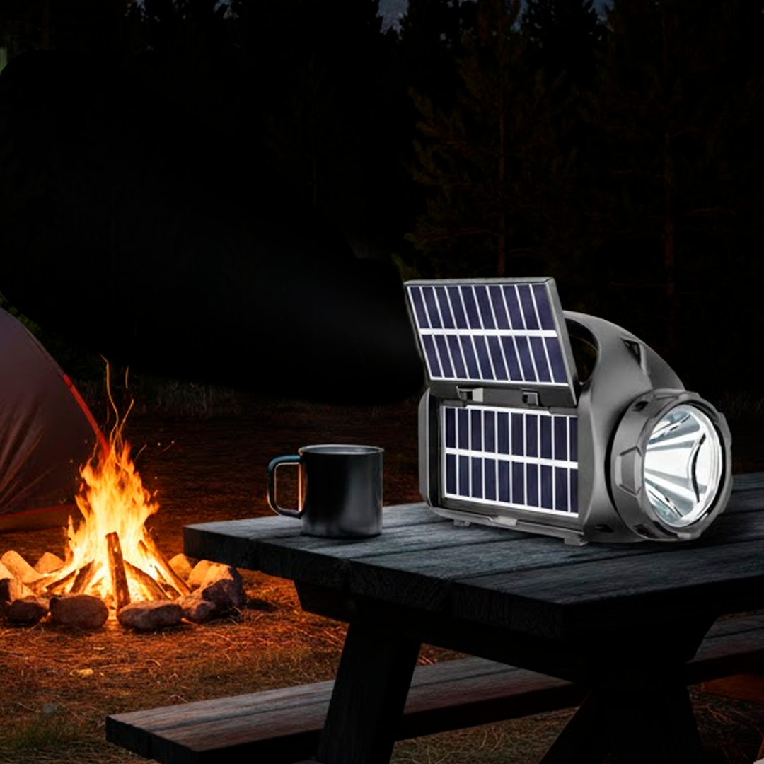 Parlante linterna solar